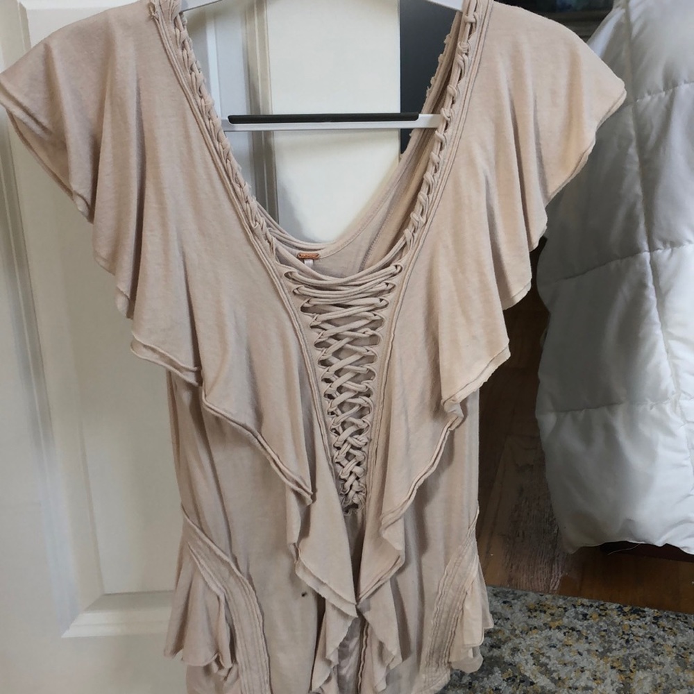 Boho vintage free people top